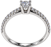 Anello Vidali Gioielli Donna in Oro bianco Diamante 0.20 Ct ANOR-110-34 - ANOR-110-34